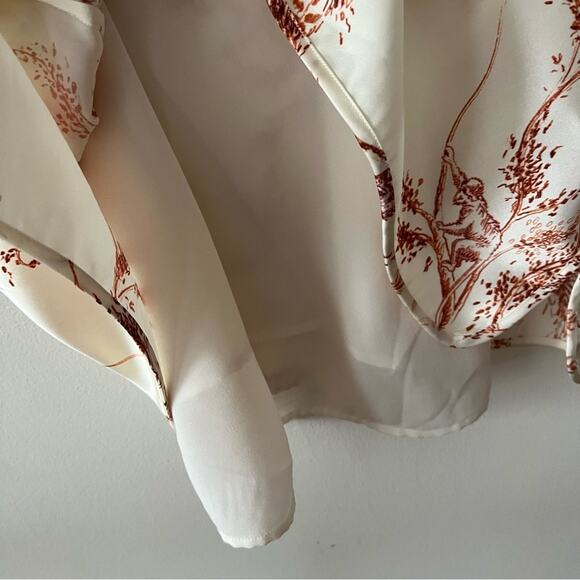 Aritzia Little Moon Brassia Printed Satin Shift Dress - Picture 7 of 8